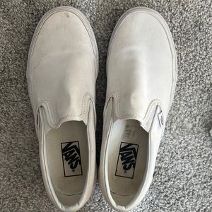 White vans size 8